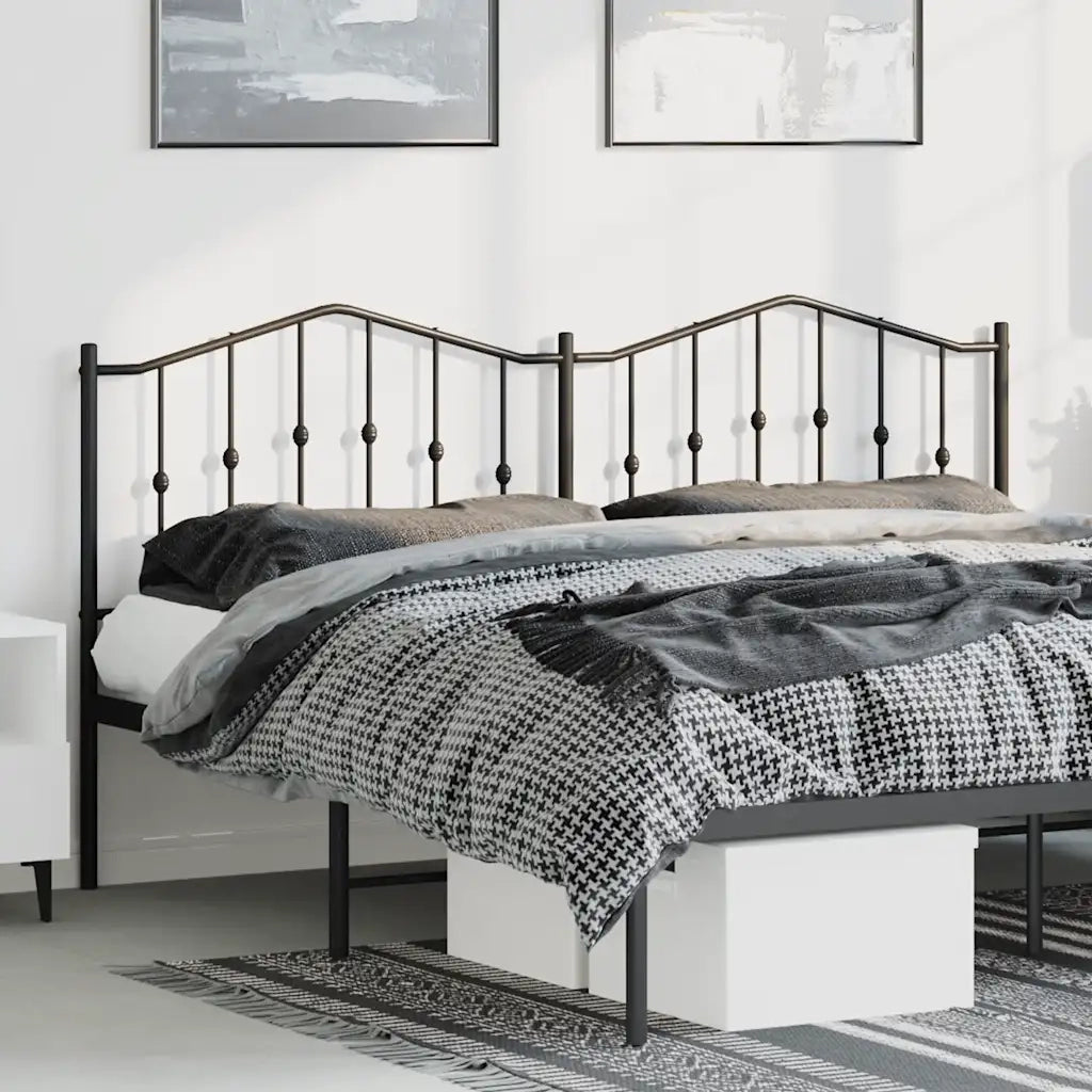 Testiera di Ricambio in Metallo Nero 180 cm 373825