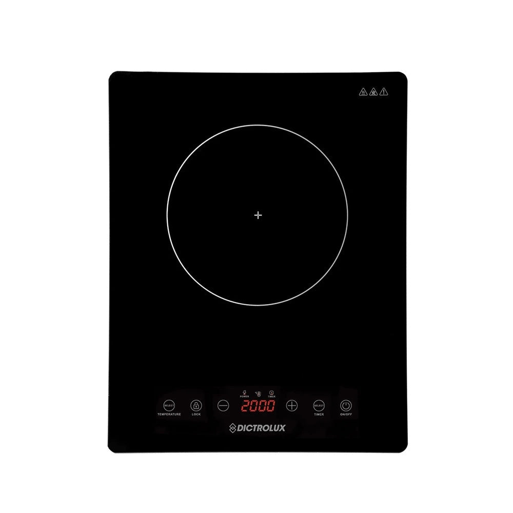 Trade Shop - Piastra A Induzione Display Lcd Touch 8 Livelli Potenza Temperatura 2000w Timer Regolabile -