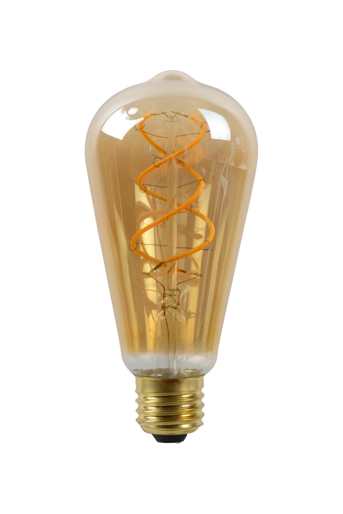 Lampadina LED filamento E27 5W ambra ovale 2200K Lucide