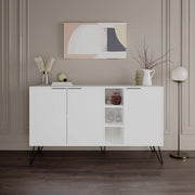 Madia 3 ante Clara 142x35,5x83h colore bianco