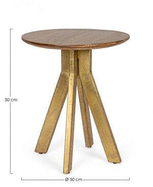 Tavolino Basso Ø50x50 cm in Legno