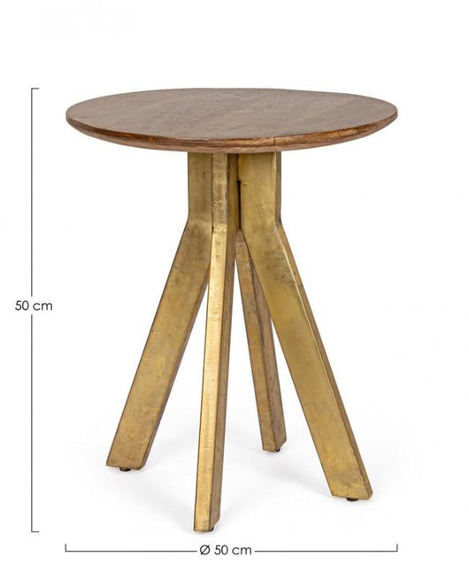 Tavolino Basso Ø50x50 cm in Legno