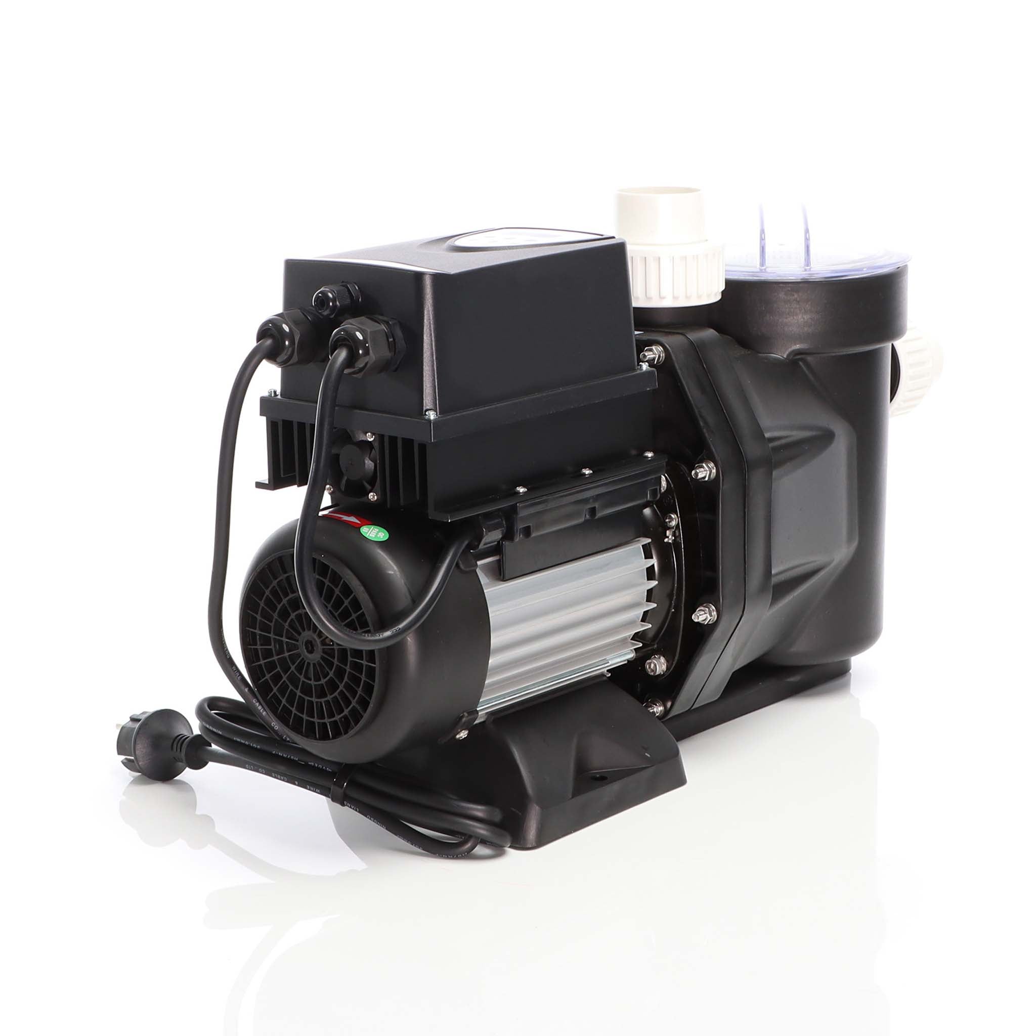 Pompa piscina per ricircolo con velocità regolabile 1100W 27000l/h 18m Pompa di circolazione