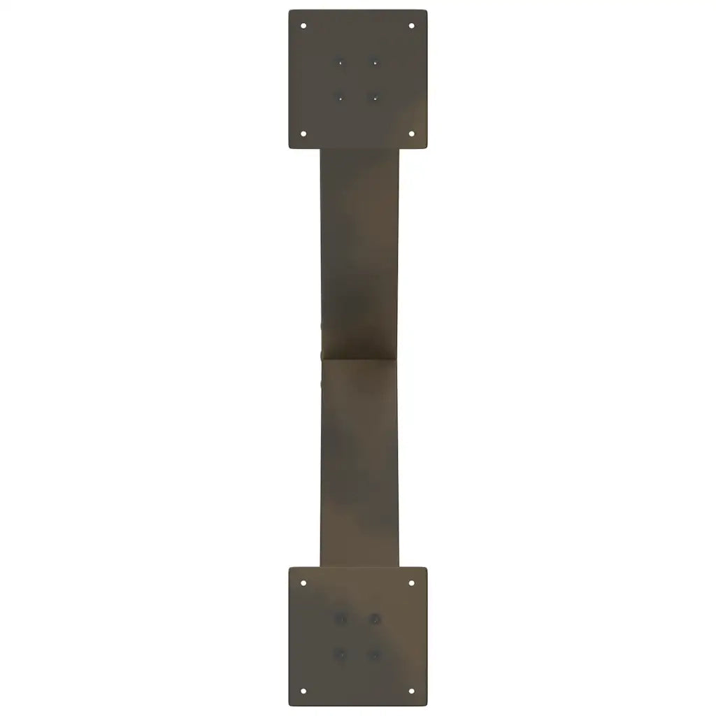 Gambe per Tavolino da Caffè a Forma di X 2 pz Acciaio Naturale 70x(42-43) cm Acciaio 4012967