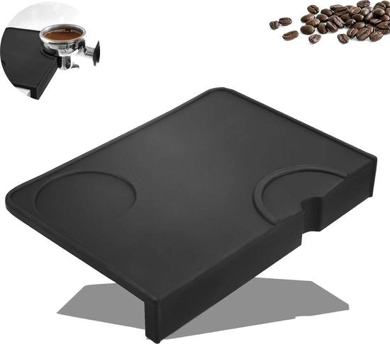 Tamponatore per espresso con protezione laterale - protezione per tavolo - partner barista - 21 x 15 cm