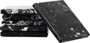 Onderzetter in Marmer - Decorativo e Stilistico - Set da 6 - Bianco - Marocchino - 3,5 Pollici