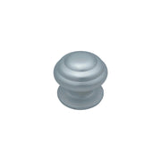 Pomolo fisso per porta SAGUATTI 178/80EB in alluminio argento satinato