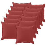 Federa 12 pcs HOUTEN Rosso Vino 40 x 40 cm Poliestere 916944