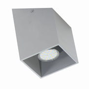 Plafoniera spot Lampex Rubik grigio GU10 1 luce 10x10cm
