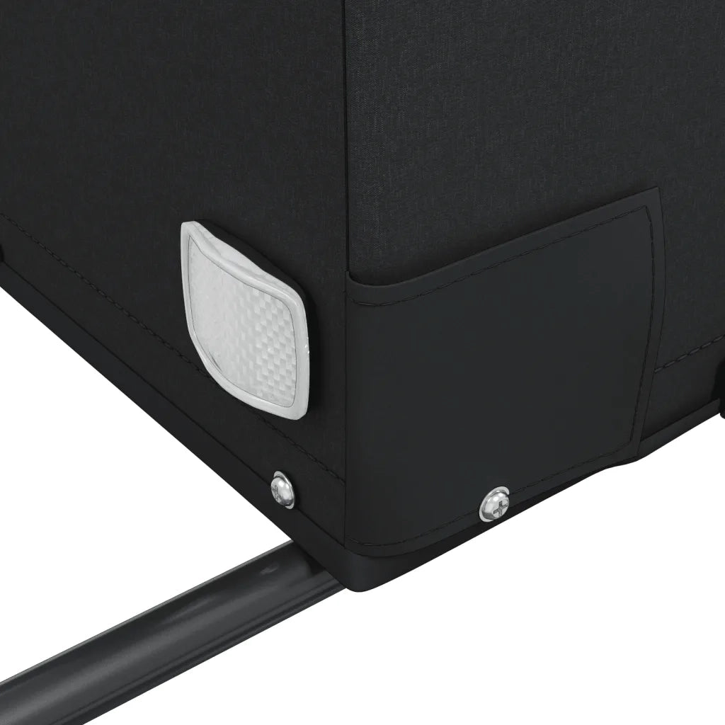 Rimorchio da Bici Nero e Grigio 45 kg in Ferro 94133