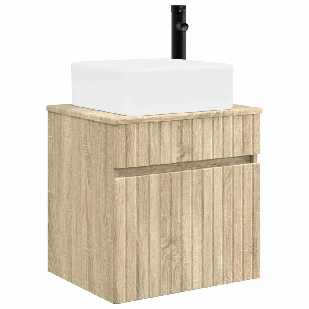 Mobile lavabo da parete Rovere Sonoma 49 x 41 x 63 cm 890564