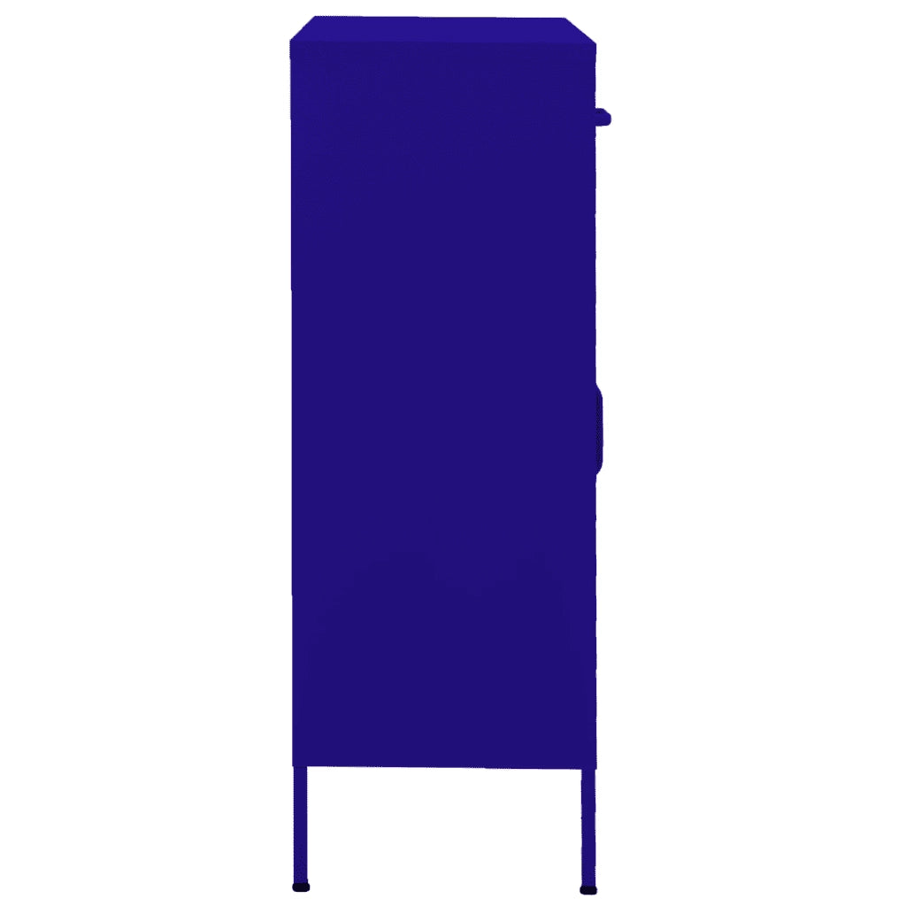 Armadietto Blu Marino 80x35x101,5 cm in Acciaio 336163