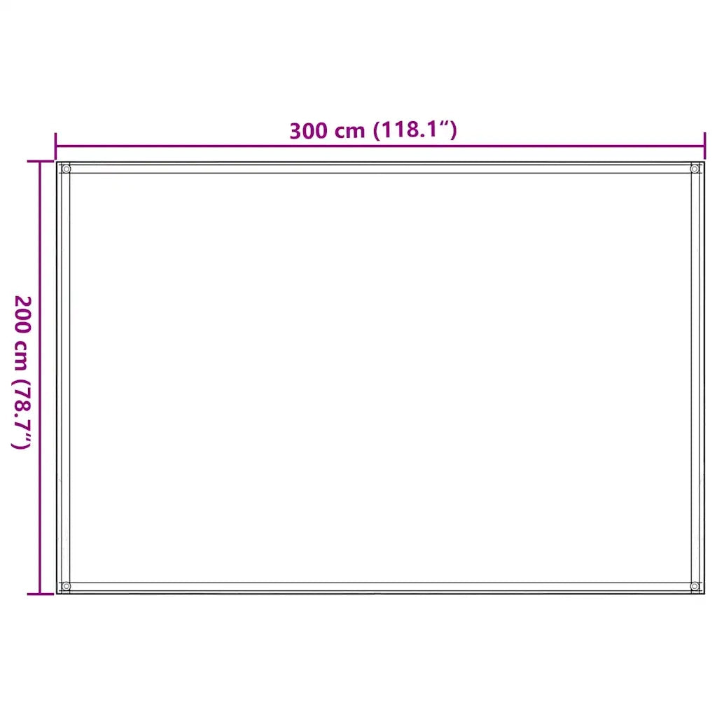Tappeto da Tenda 200x300 cm Verde Scuro 310697