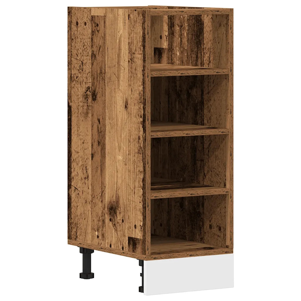 vidaXL Armadio Inferiore “Riga” Legno Vecchio 30x44,5x81,5 cm