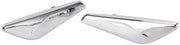 Bordo di protezione anteriore in acciaio inossidabile - 2 pezzi - Materiale ABS - Compatibile con X3/X4 F25/F26 2013-2017 - Codice OE 51117338569/51117338570 - Kit di trimmatura del bordo anteriore