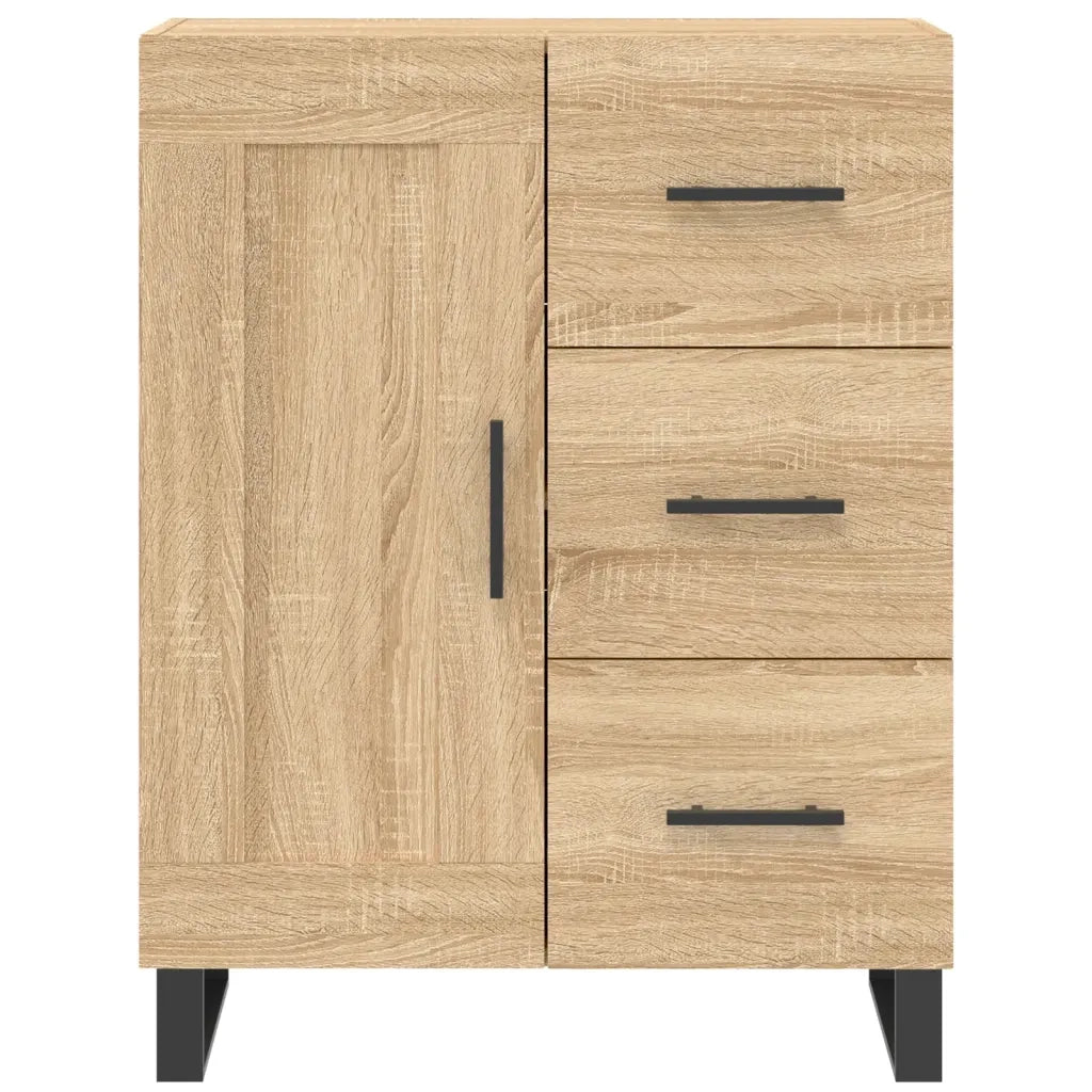 Credenza-Buffet-Armadio da cucina Rovere Sonoma 69,5x34x180 cm in Legno Multistrato 452332