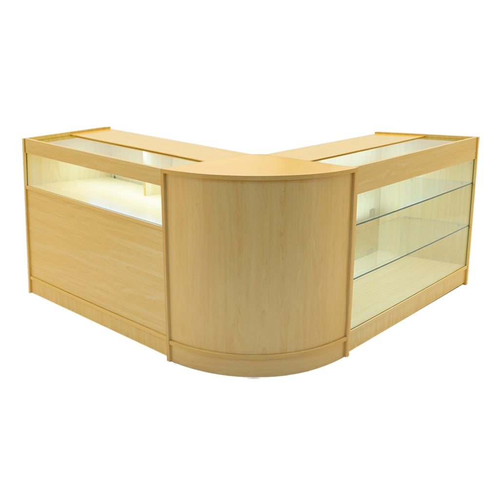 Set Banconi Acero Triton LED K1200 B1200 CM60 con Serratura e Ripiani