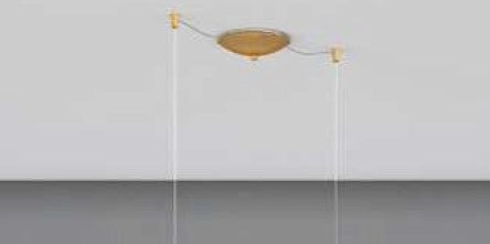 SOSP. OTTONE SAT. SPOSTABILE 2 LUCI VETRI (1 MEDIO + 1 PICCOLO)TUTTI RAME 1155OS-S2 S MIX-RA