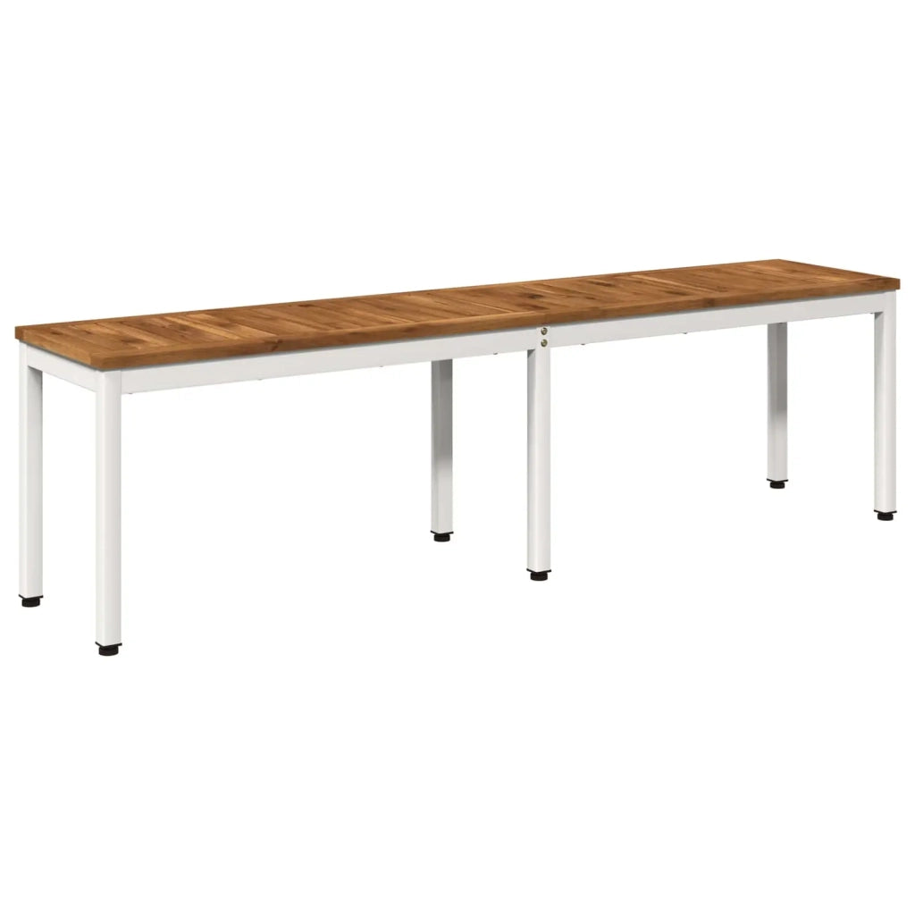 Panchina da giardino 161 x 35 x 45 cm Legno di Acacia Massello 901299