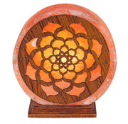 Lampada da tavolo sale arancione legno Mandali Rabalux