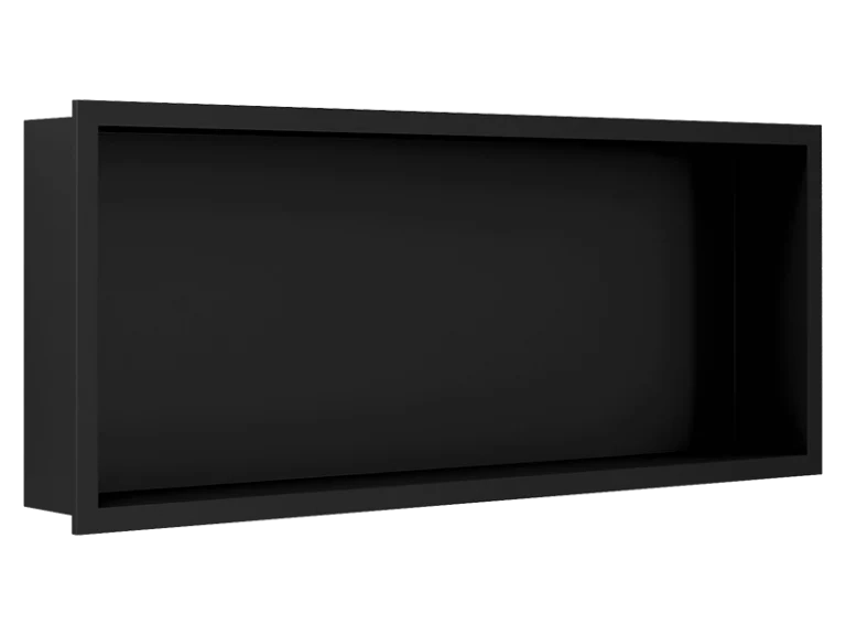 Nicchia bagno Solid Surface 30x80 cm - nero opaco