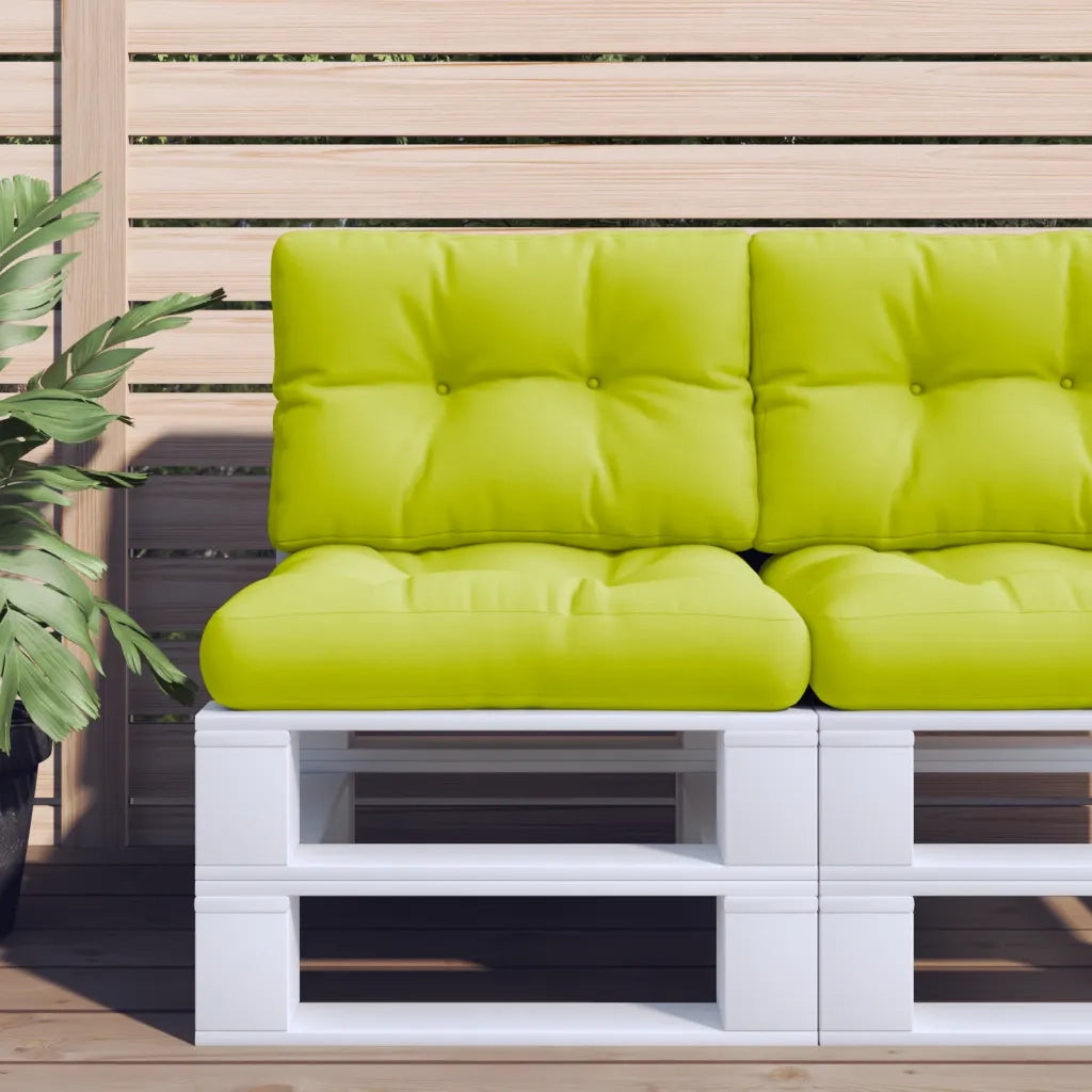 Cuscini per Divani in Pallet 2 pz | Cuscini per sedie Verde Intenso in Tessuto