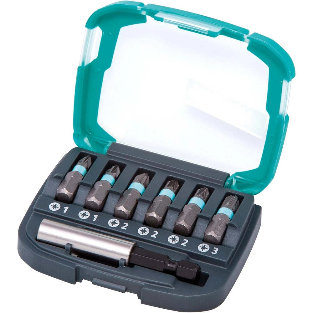 Bit-Box 6 Inserti Impronta a Croce PZ 1–3 e Portainserto Wolfcraft