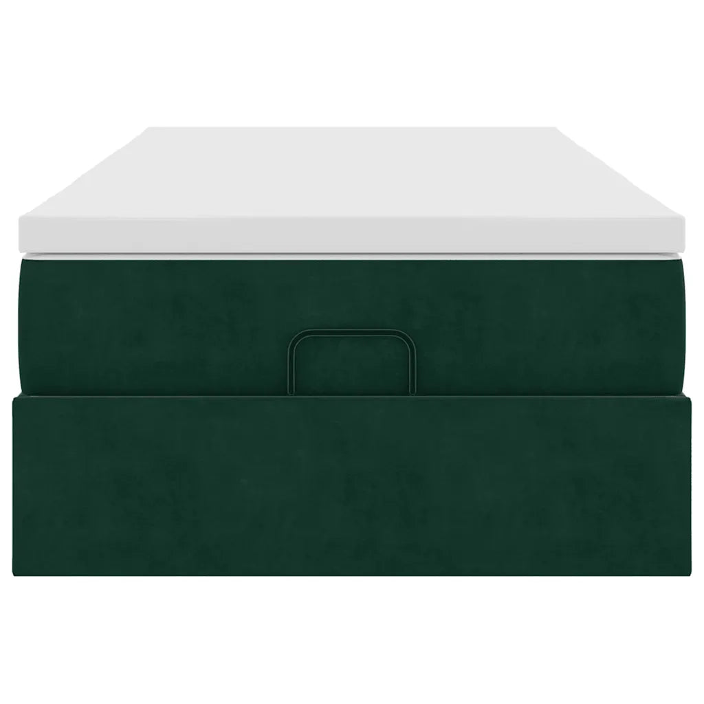Struttura Letto Pouf con Materasso 90x190 cm in Velluto 3311156