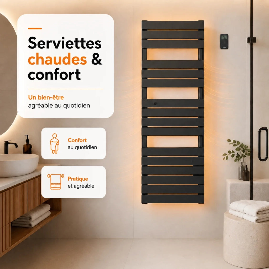 Scaldasalviette elettrico senza liquido Bestherm ANIS 750W