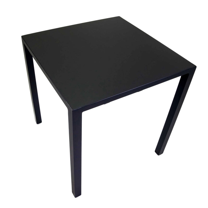 Tavolo alluminio regolabile Alma antracite quadro cm 70x70h75