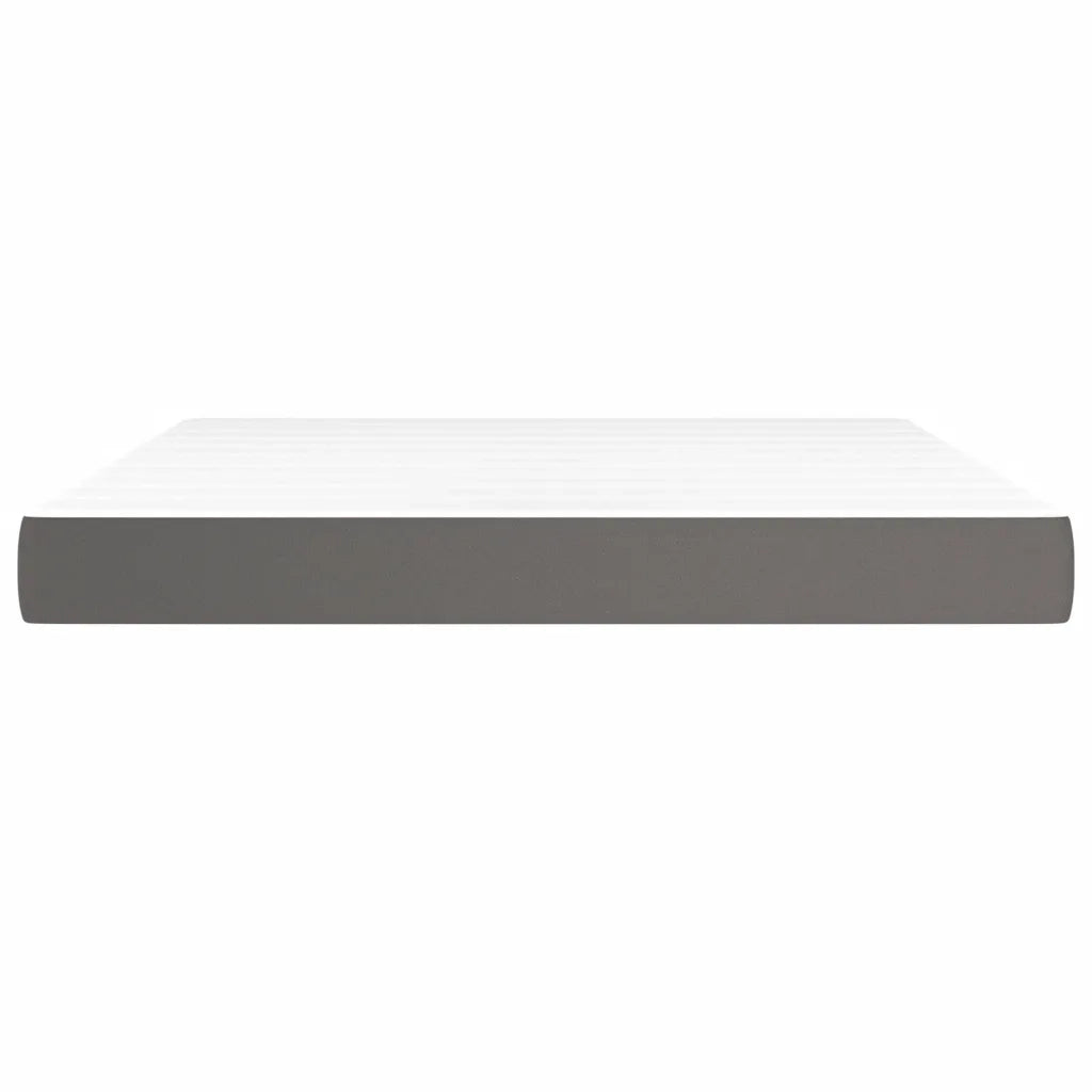 Materasso a Molle-Materasso per letto Grigio 160x200x20 cm in Similpelle