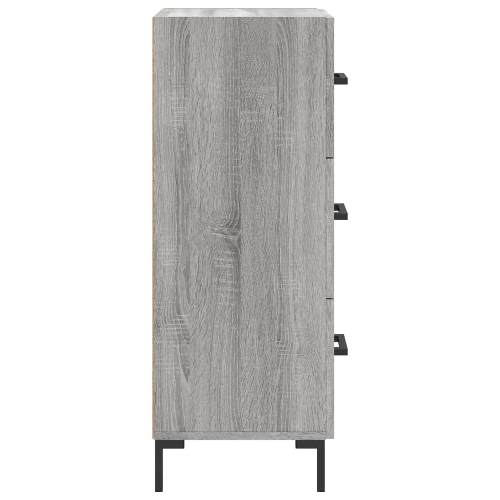Buffet credenza cassettiera armadio mobile contenitore organizer cucina soggiorno Sonoma 34,5 x 34 x 90 cm legno ingegnerizzato grigio 02_0036326