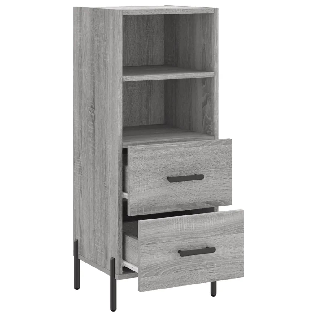 Credenza Grigio Sonoma 34,5x34x90 cm in Legno Multistrato 828682