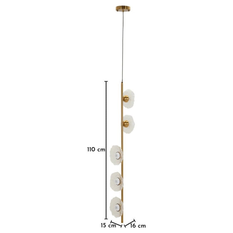 Lampadelle Ario Emily Verticale Vetro Trasparente cm 15x16x110