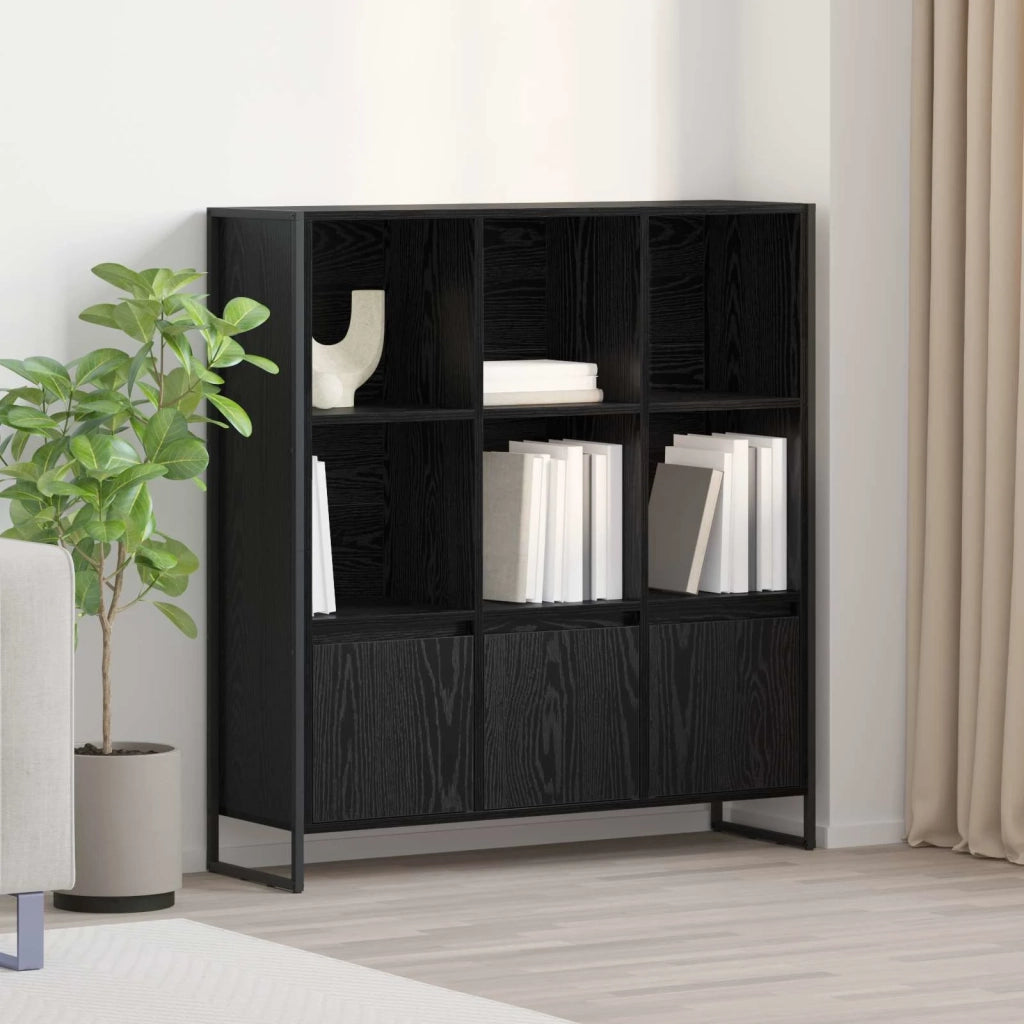 Armadio per Libri 2 pcs Rovere Nero 99,5 x 30 x 108 cm 3403022