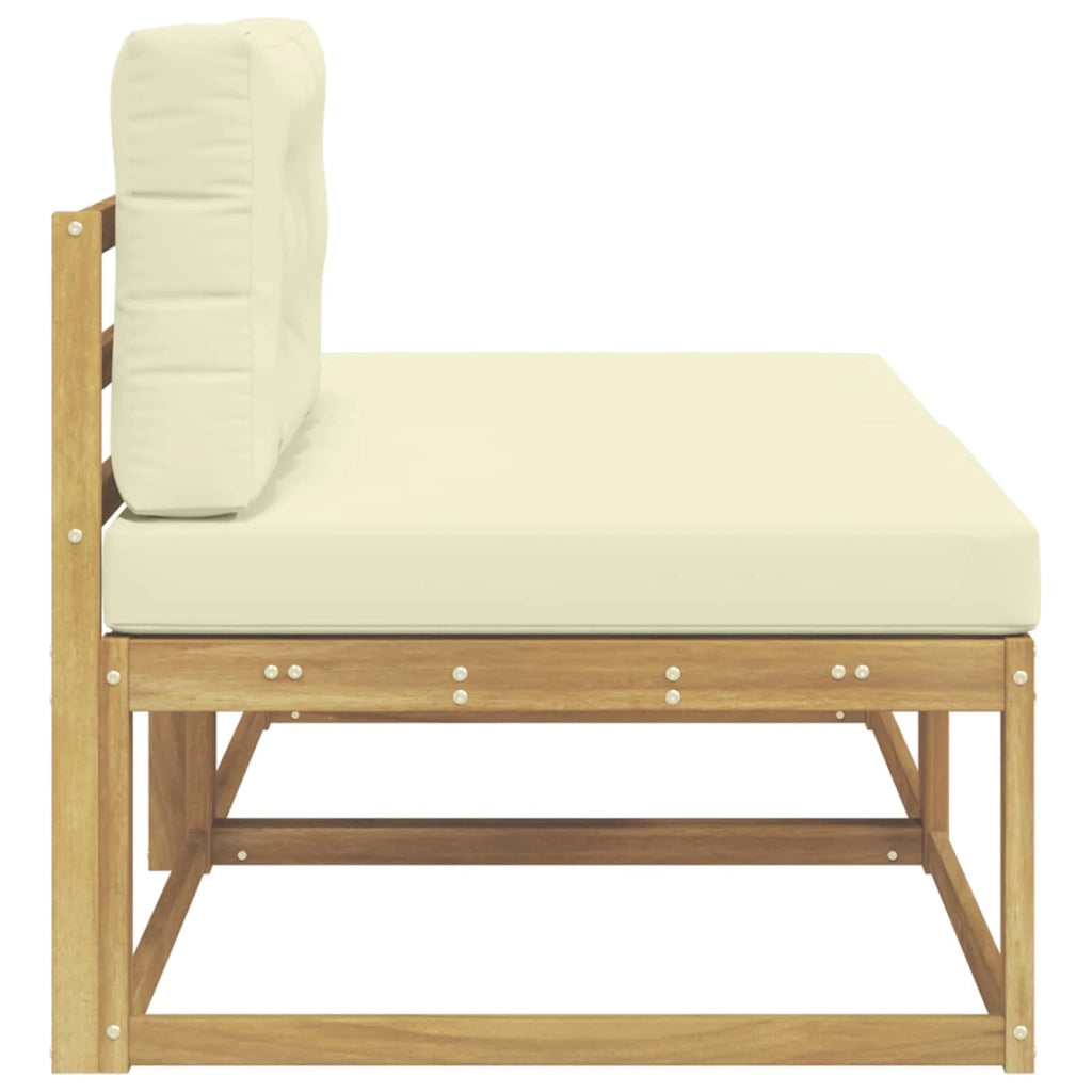 2 Pezzo Poggiapiedi da Esterno Poliestere Bianco CFW6628650