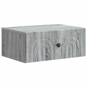 Mobiletto da notte a muro Grigio Sonoma 49 x 34,5 x 20 cm 898117
