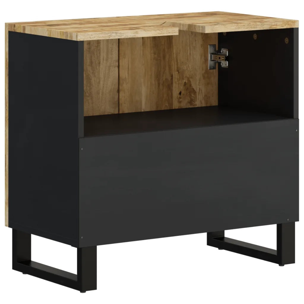 Mobile Lavabo | Armadio Lavabo 62x33x58cm Legno Massello Mango Legno Multistrato
