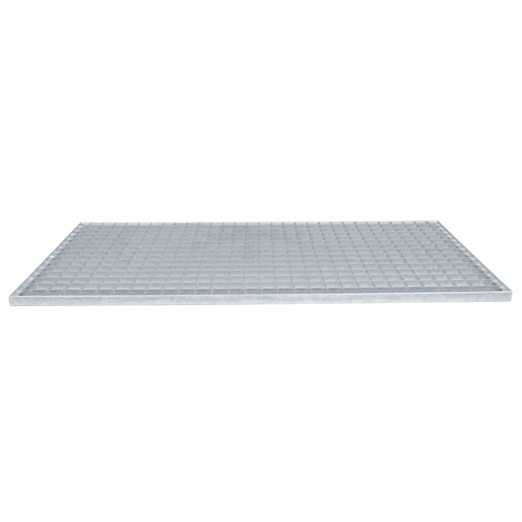 Grata Argento 100 x 50 x 2 cm Acciaio Zincato a Caldo 42018657