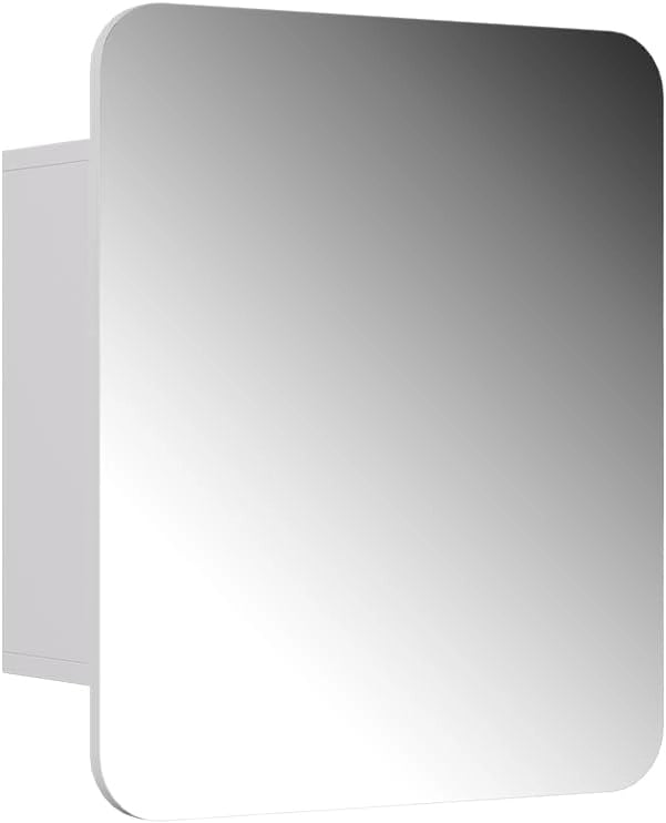 Specchio contenitore bagno Zino, Bianco, 60 x 50 cm con ripiani, Ordine ed eleganza per ogni bagno