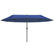 Parasole da giardino rettangolare ¨C zephmum ¨C blu 460x270x240 cm