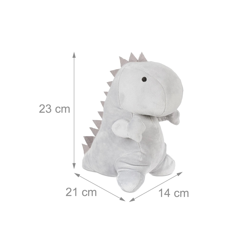 Fermaporta dinosauro decorativo camera terrazza 20 x 15 x 15 cm in tessuto grigio 13_0014357