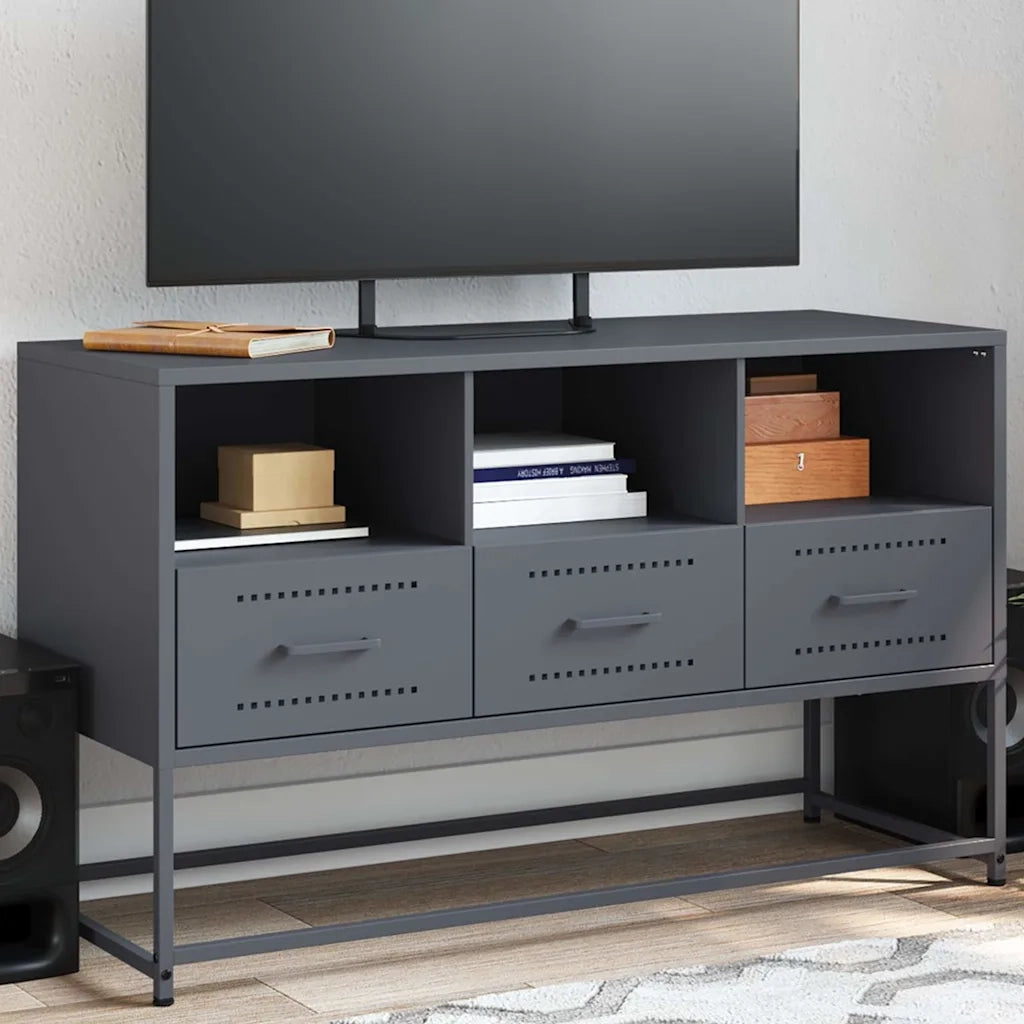 Mobile TV Antracite 100,5x39x60,5 cm in Acciaio