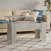 Tavolino Salotto Grigio Cemento 101x49x52 cm Legno Multistrato 809687