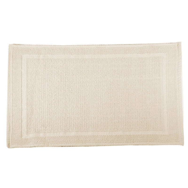 Tappetino bagno 100% cotone vincent beige antiscivolo cm 50x80x2