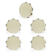 5 Tamburelli in Legno decorativi da 25 cm di diametro con Sonagli