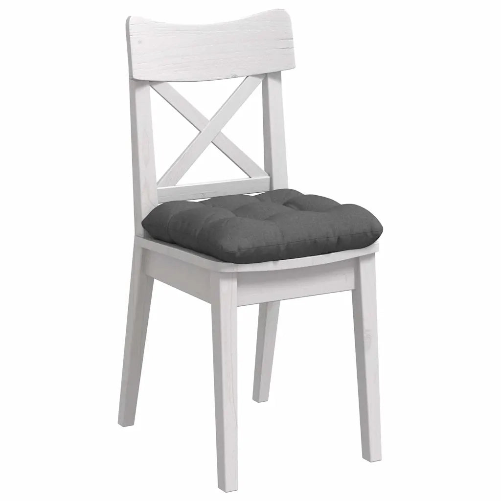 Cuscini per Seduta 4 pcs Grigio scuro 40 x 40 x 12 cm Tessuto 42015061