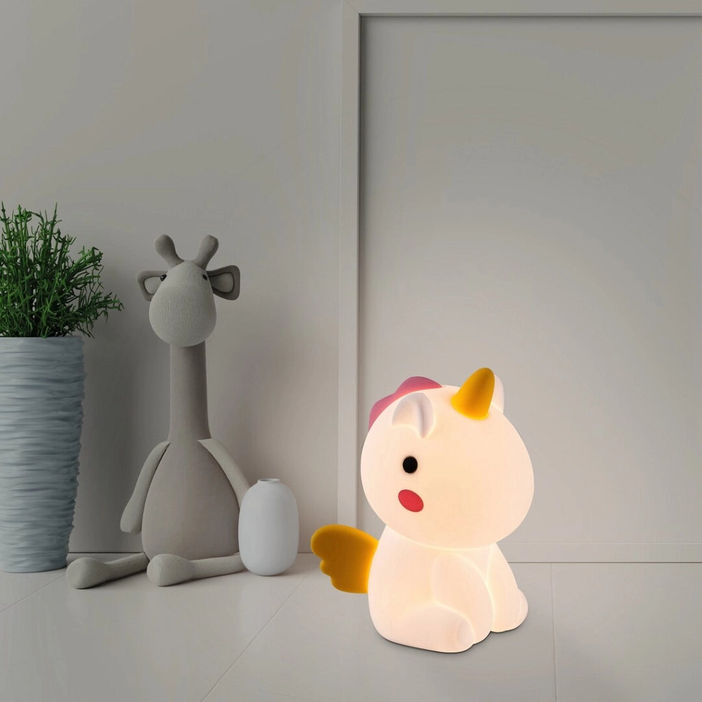 Lampada notte bimbi Unicorno LED RGB dimmer USB Rabalux