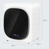 Asciugatrice ad Aria Carico 4kg con Timer e Programma Smart, in Acciaio Inox e ABS, 48x40x56 cm, Bianco