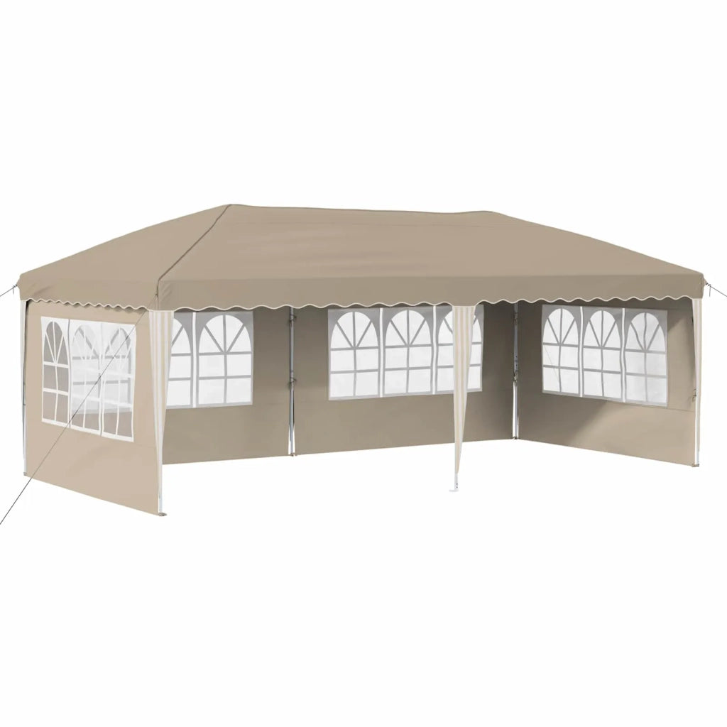 Tenda per feste a pop-up-Gazebo 575 x 289 x 245 cm Crema